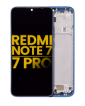 LCD-Display mit Rahmen für Xiaomi Redmi Note 7 / 7 Pro (Refurbished) (Blau)
