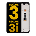 LCD-Display mit Rahmen für Realme 3 / 3i (Refurbished) (Alle Farben)