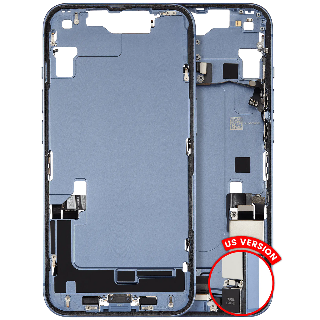 Original Apple-Ausbau B gebraucht – iPhone 14 US Version Rahmen Blau