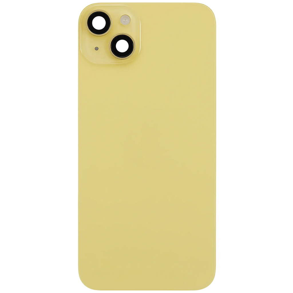 Backcover mit MagSafe Magnet & NFC & Blitz-Flexkabel für iPhone 14 Plus (gebrauchter OEM-Ausbau, Qualität B) (Gelb)