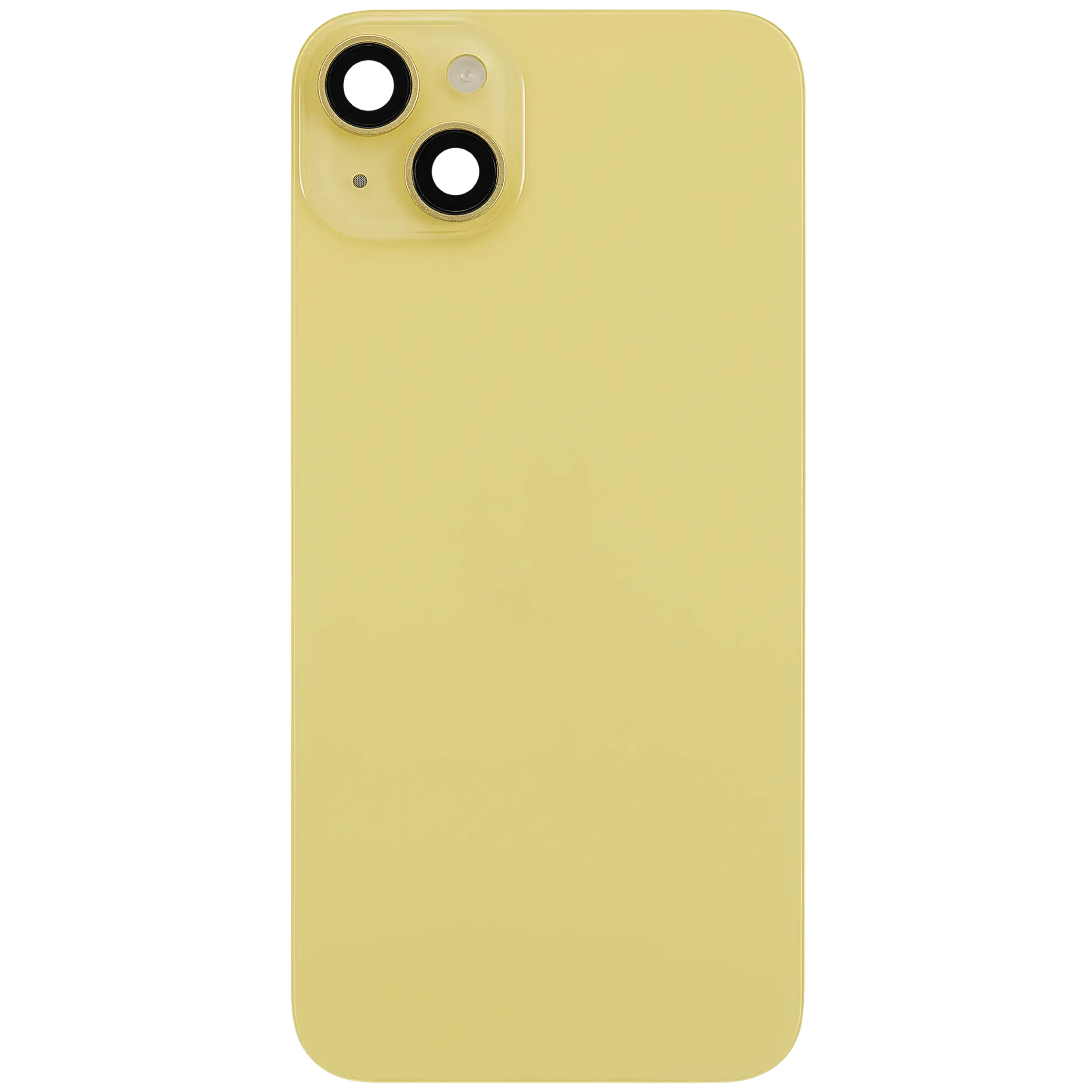 Backcover mit MagSafe Magnet & NFC & Blitz-Flexkabel für iPhone 14 Plus (gebrauchter OEM-Ausbau, Qualität B) (Gelb)