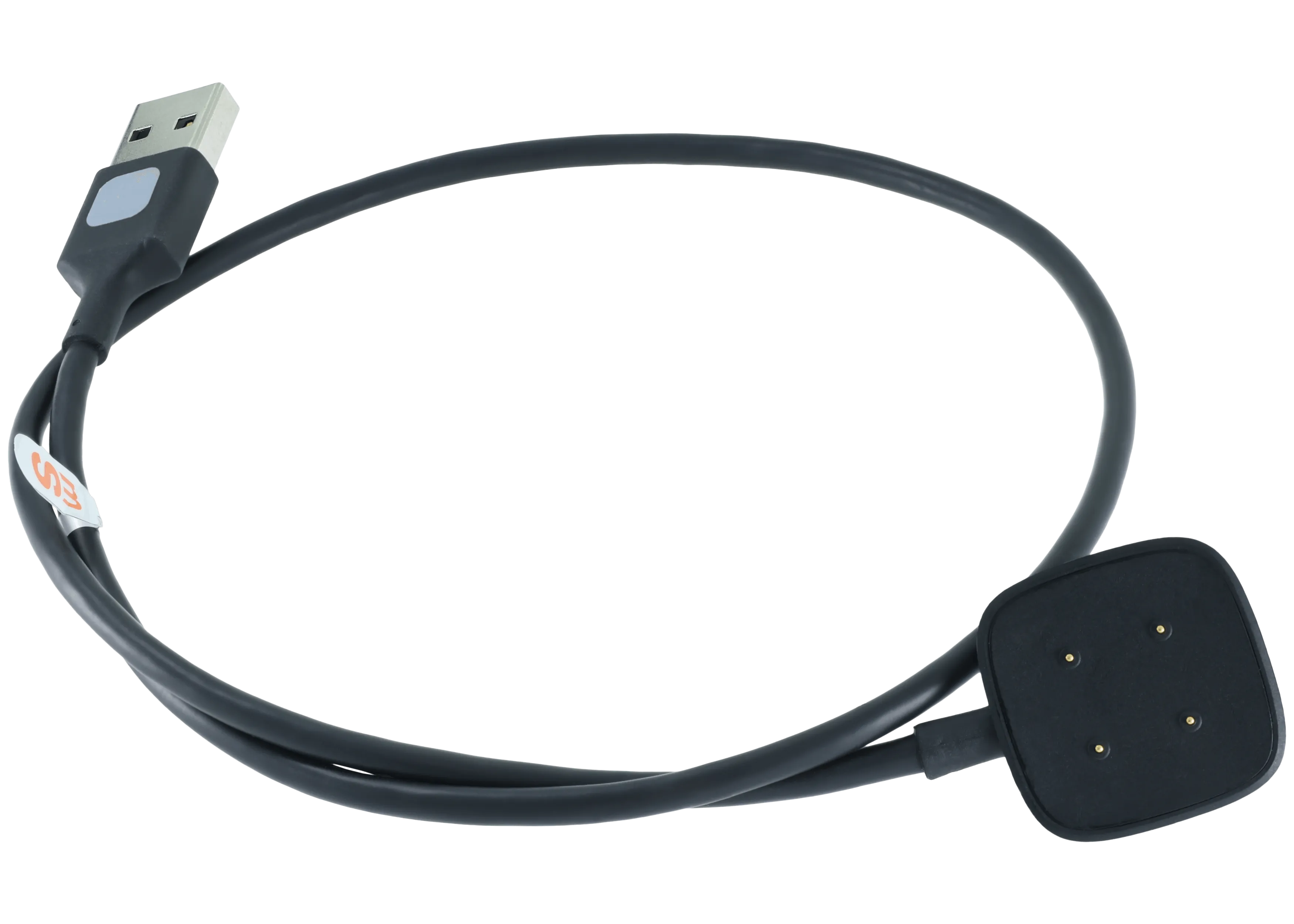 USB-A Magnetic Watch Charging Cable für Google Pixel Watch Series 2 / Series 3 (1 m / 3.3 ft) (OEM Grade: A) (Schwarz)