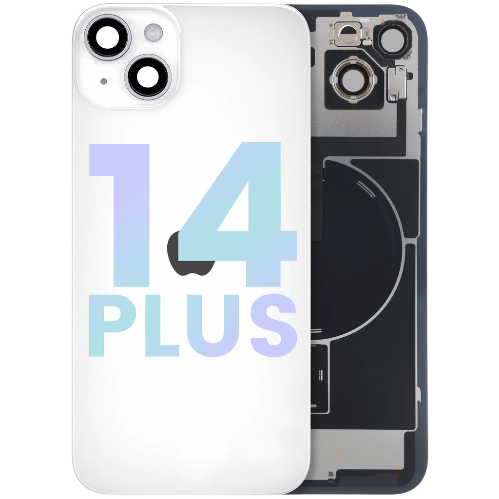 Backcover mit MagSafe Magnet & NFC & Blitz-Flexkabel für iPhone 14 Plus (Service Pack) (Starlight)