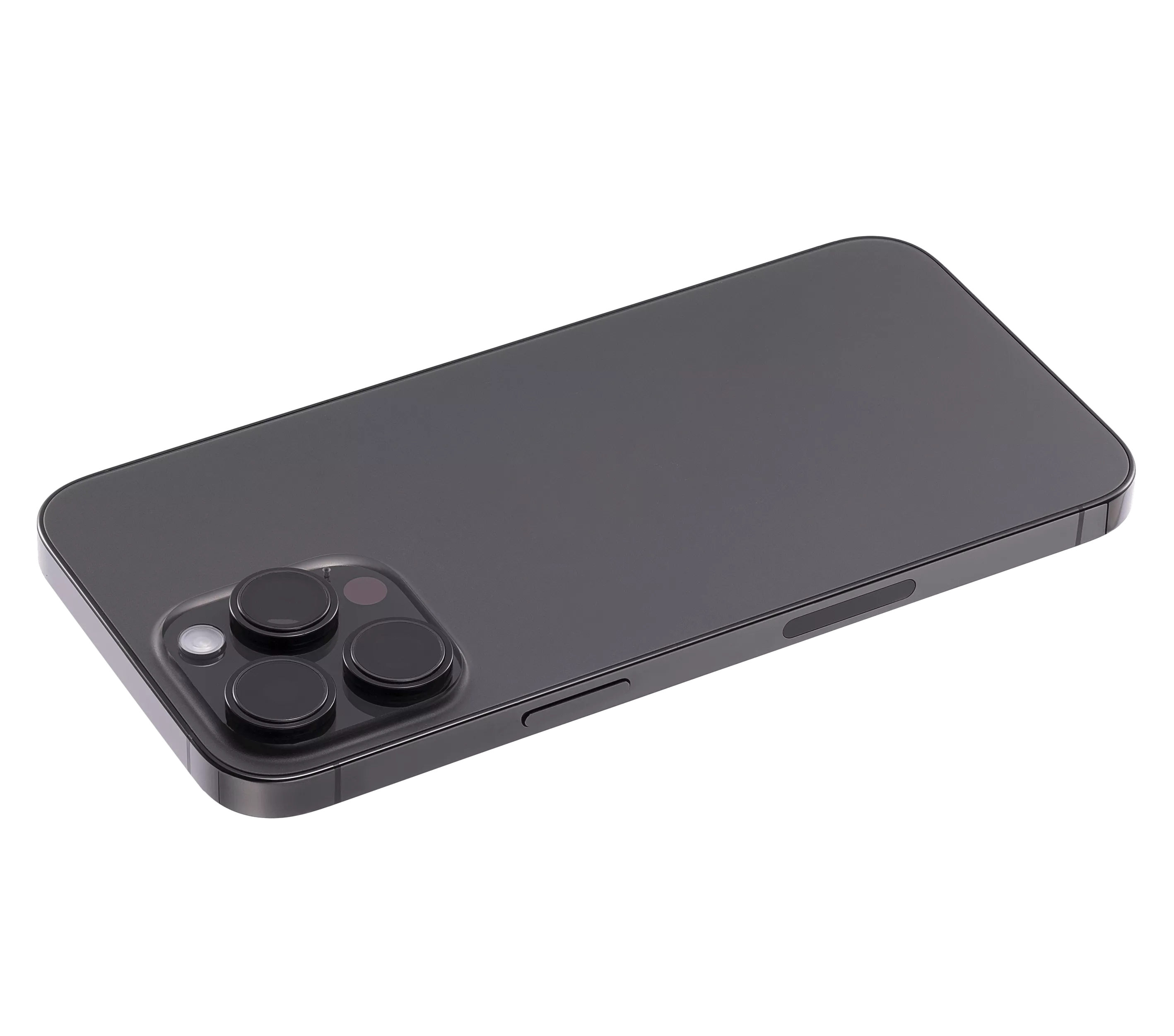 Backcover/Rahmen mit Small Parts für iPhone 14 Pro Max (US-Version) (gebrauchter OEM-Ausbau, Qualität B) (Space Schwarz)