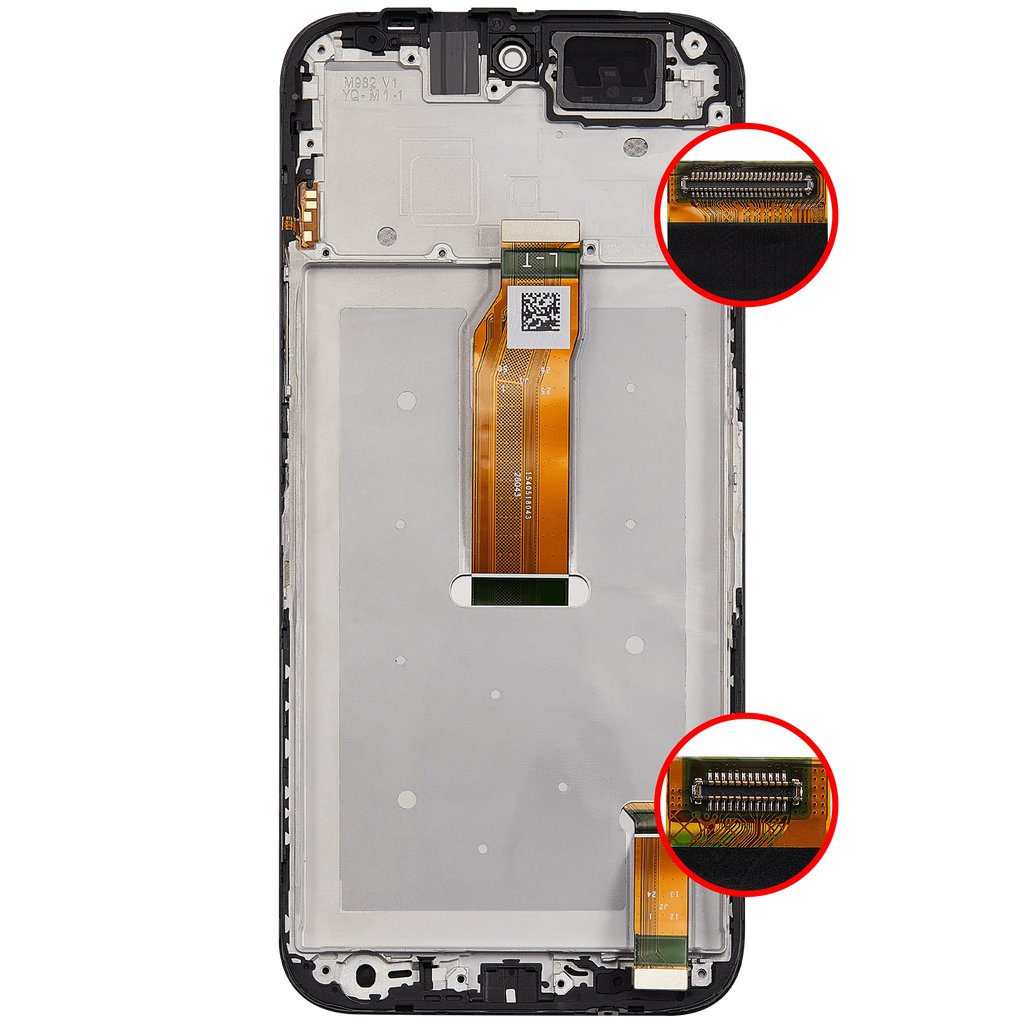 LCD-Display mit Rahmen für Honor X7E / Play 80 Plus (Refurbished) (Alle Farben)