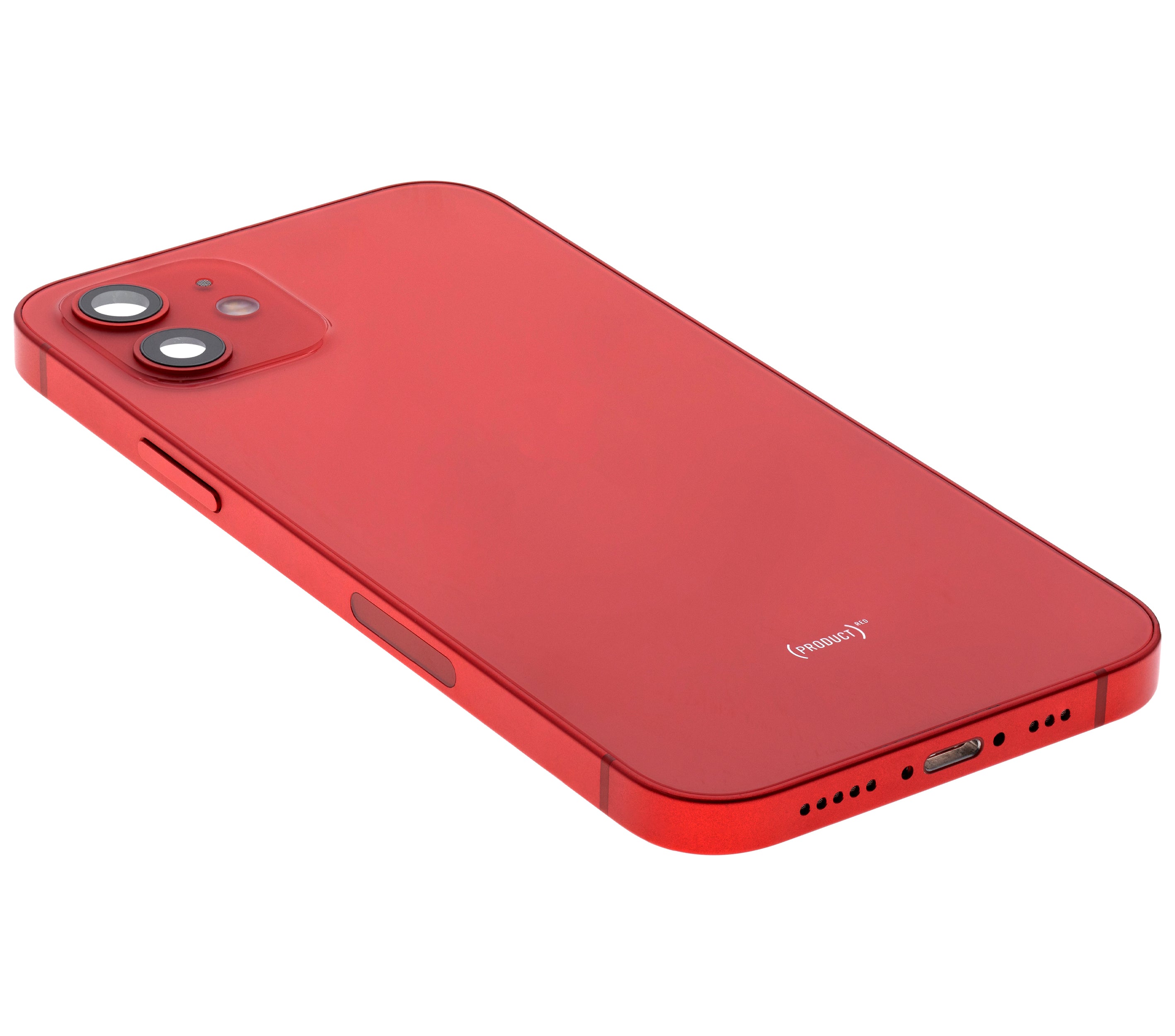Backcover/Rahmen mit Small Parts für iPhone 12 (EU / Global Version) (gebrauchter OEM-Ausbau, Qualität A) (Rot)