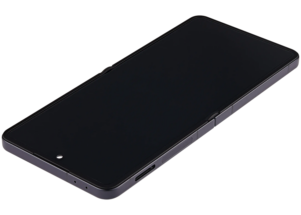 Inner OLED-Display mit Rahmen Compatible für Samsung Galaxy Z Flip 7 5G (US-Version) (Refurbished) (Jet Black)