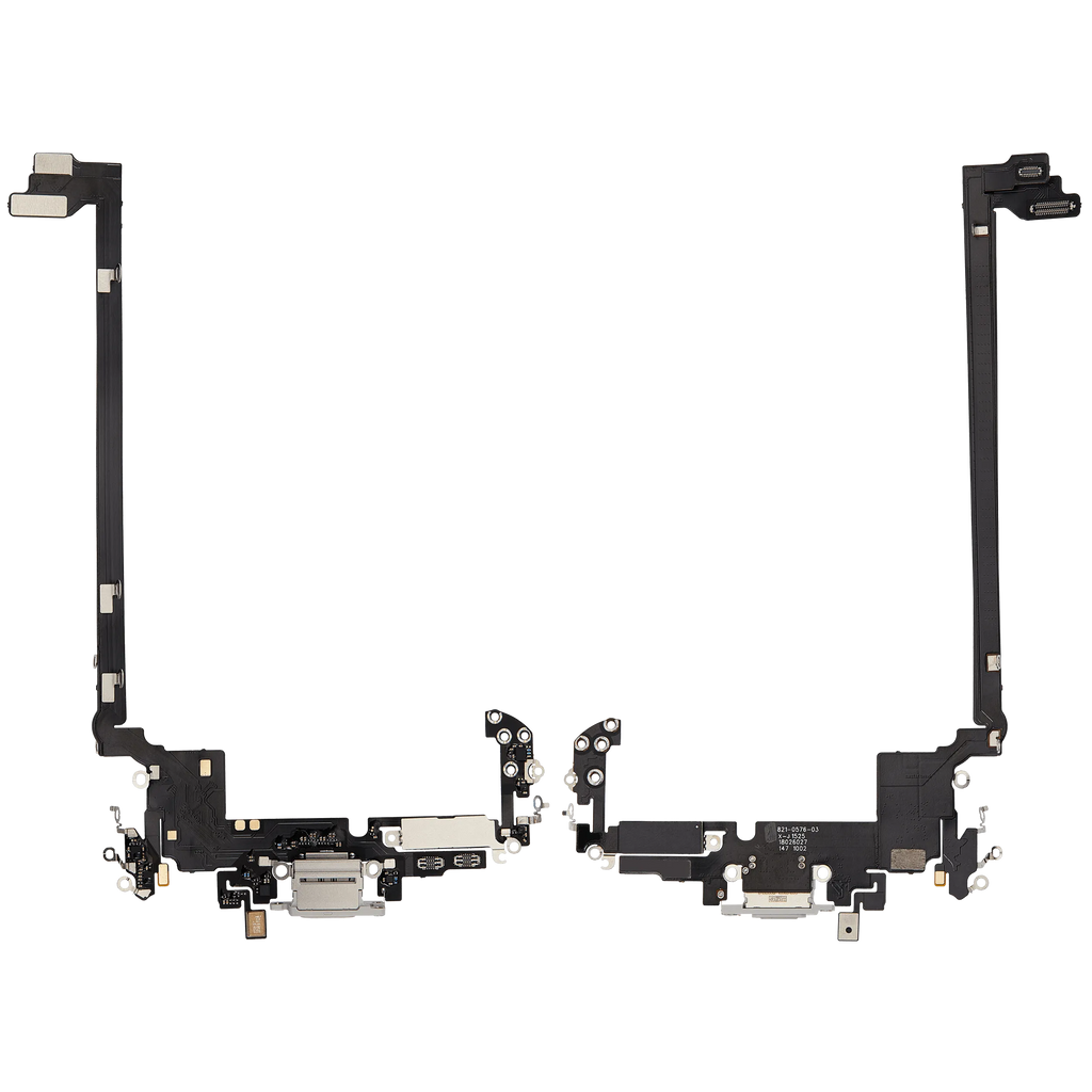 Ladebuchse Flex Cable für iPhone 17 Pro max (Aftermarket Plus) (US-Version) (Silber)