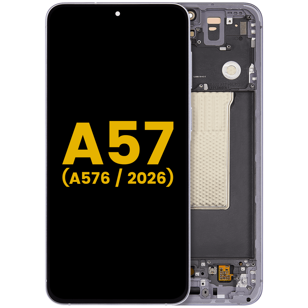 OLED-Display mit Rahmen für Samsung Galaxy A57 5G (A576 / 2026) (Refurbished) (Lilac)