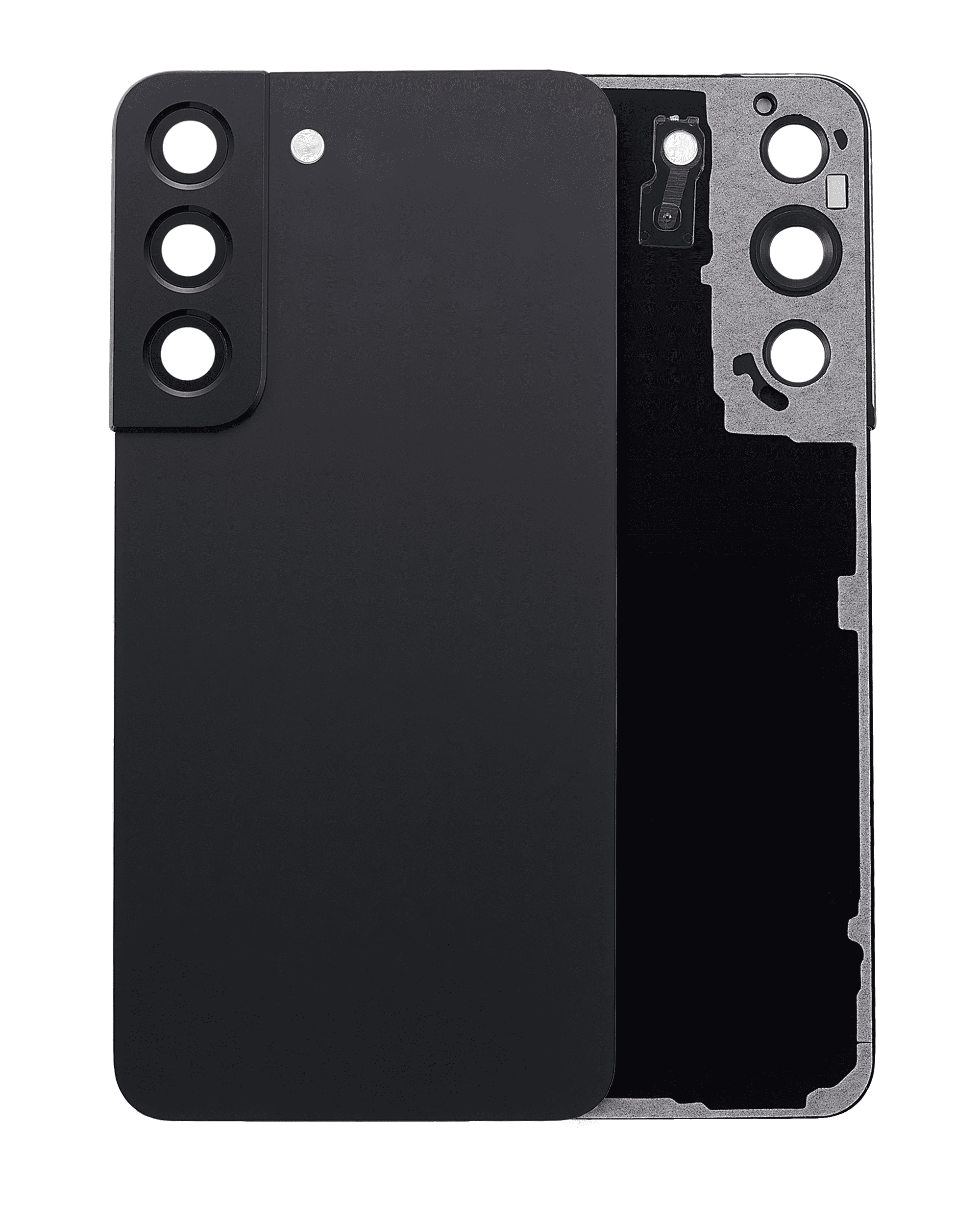 Back Cover with Camera Lens for Samsung Galaxy S22 5G (No Logo) (Aftermarket Plus) (Phantom Black)