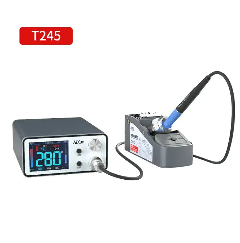 T3A Intelligent Soldering Station mit T245 Handle and 3 Iron Tips (Aixun) (220V / EU Version)