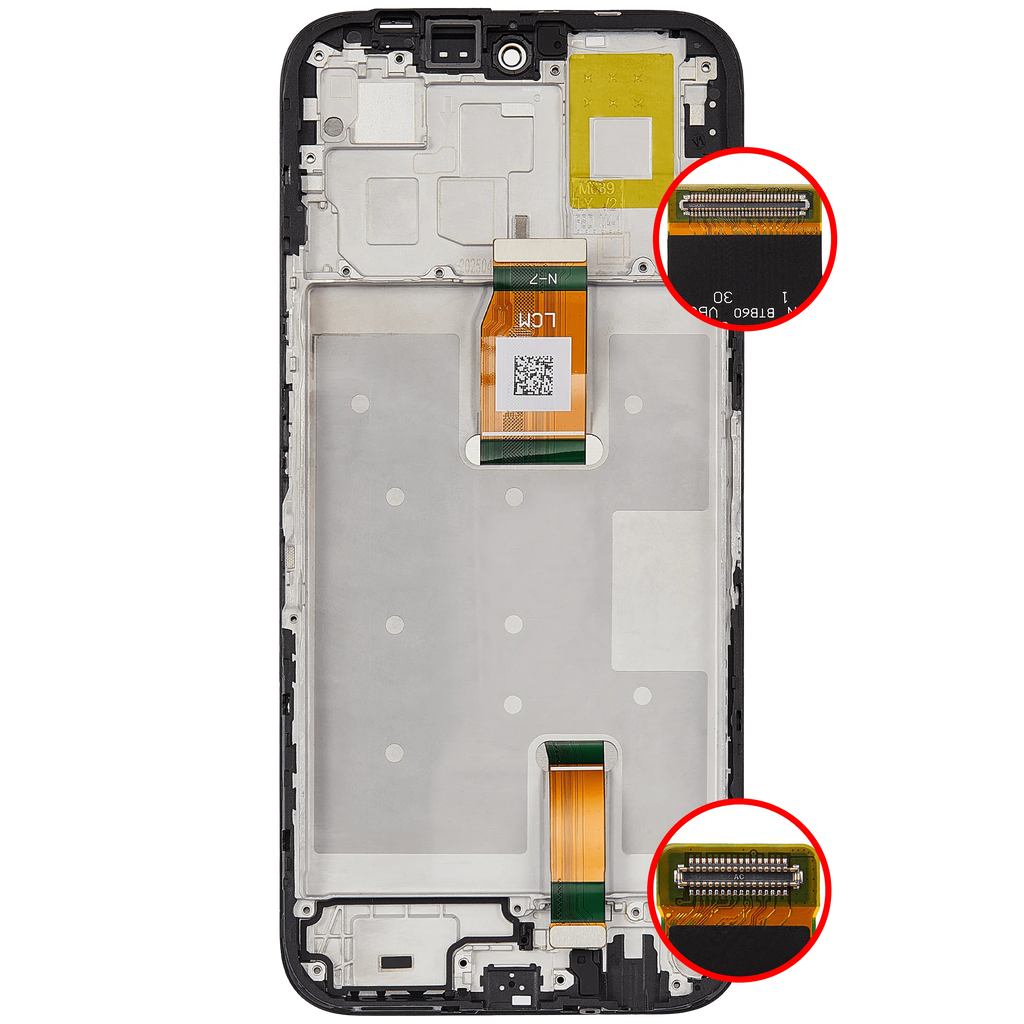 LCD-Display mit Rahmen für Honor X6C / Play 60 / Play 10C(Refurbished) (Alle Farben)