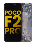 OLED-Display mit Rahmen für Xiaomi Poco F2 Pro/Redmi K30 Pro Refurbished Grau
