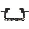Ladebuchse Flex Cable für iPhone 15 Pro (gebrauchter OEM-Ausbau) (Weiß Titanium)
