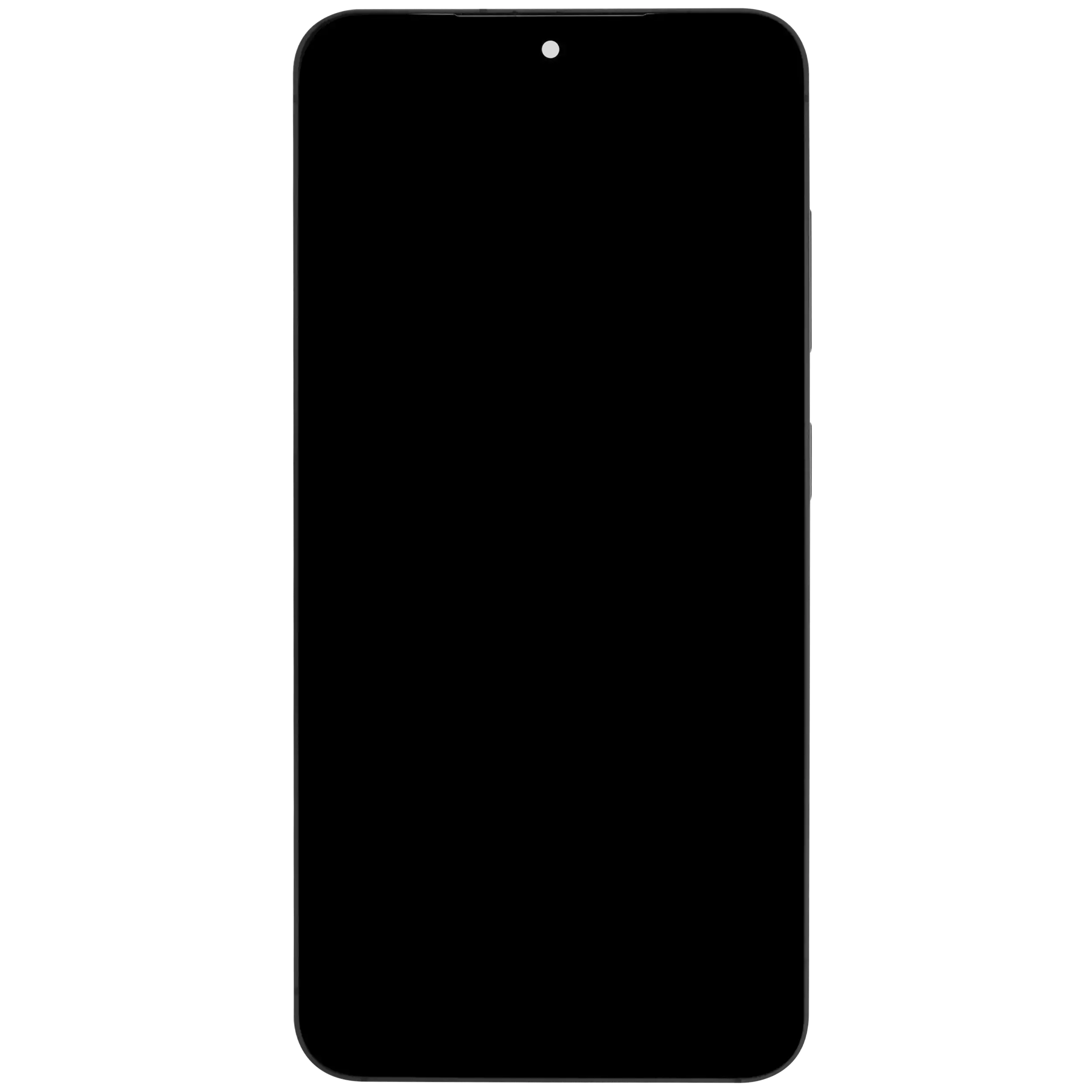 OLED-Display mit Rahmen für Samsung Galaxy S25 5G (US & Internationale Version) (gebrauchter OEM-Ausbau, Qualität B) (Silver Shadow)