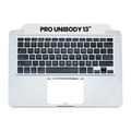 Top Case mit Keyboard (ISO UK) für MacBook Pro 13" A1278 (2009-2010) (gebrauchter OEM-Ausbau, Qualität B)