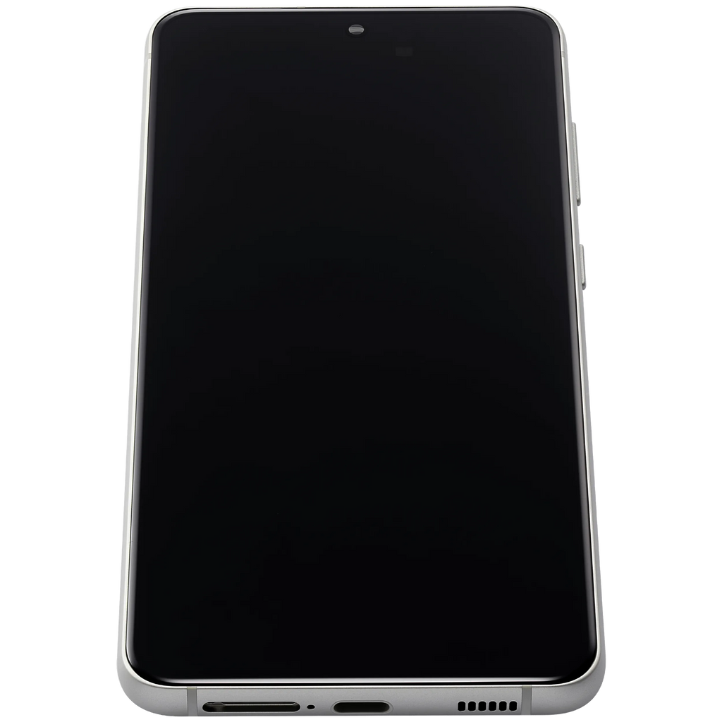 OLED-Display mit Rahmen für Samsung Galaxy S21 FE 5G (US & Internationale Version) (Aftermarket Plus) (120Hz) (Olive Green)