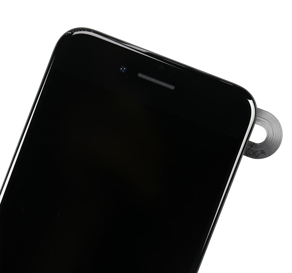 Complete LCD-Display mit Stahlplatte für iPhone 8 Plus (mit Front Camera: Prox Sensor & Ear Speaker) (Aftermarket Plus Quality: XO6) (Schwarz)