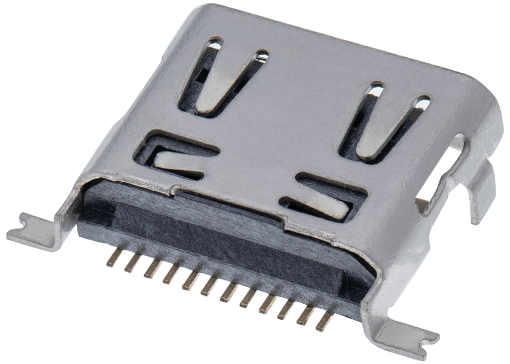 Ladebuchse soldering required - 12 Pin - Micro B - 4 Anchor Points (C229)