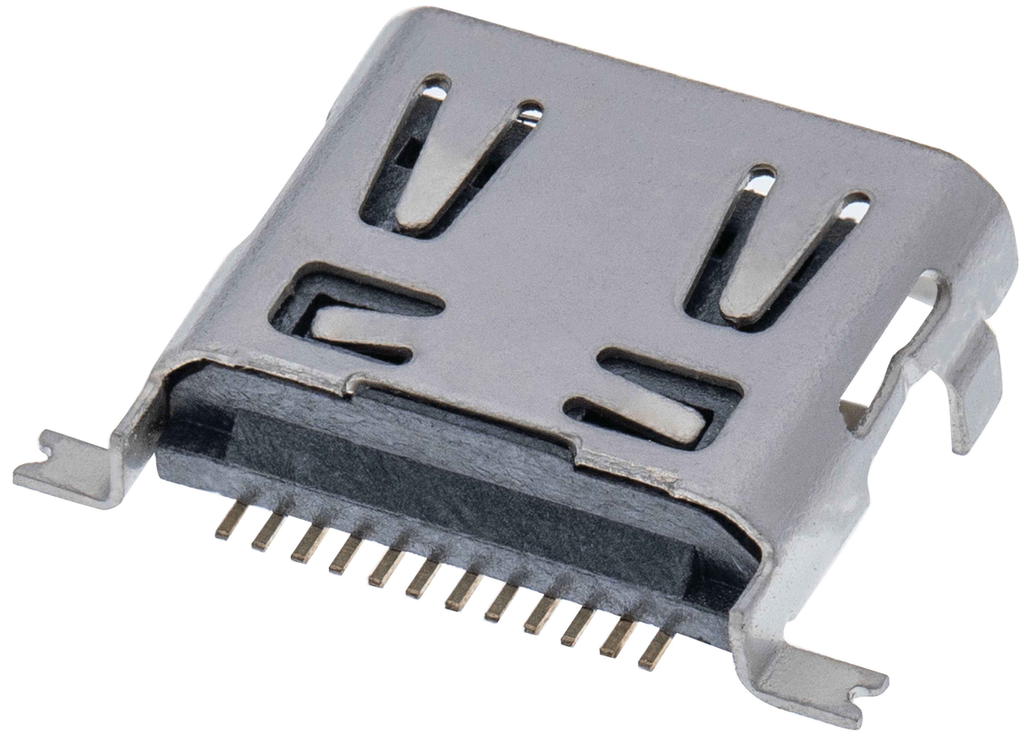 Ladebuchse soldering required - 12 Pin - Micro B - 4 Anchor Points (C229)