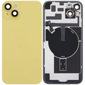 Backcover mit MagSafe Magnet & NFC & Blitz-Flexkabel für iPhone 14 Plus (gebrauchter OEM-Ausbau, Qualität B) (Gelb)