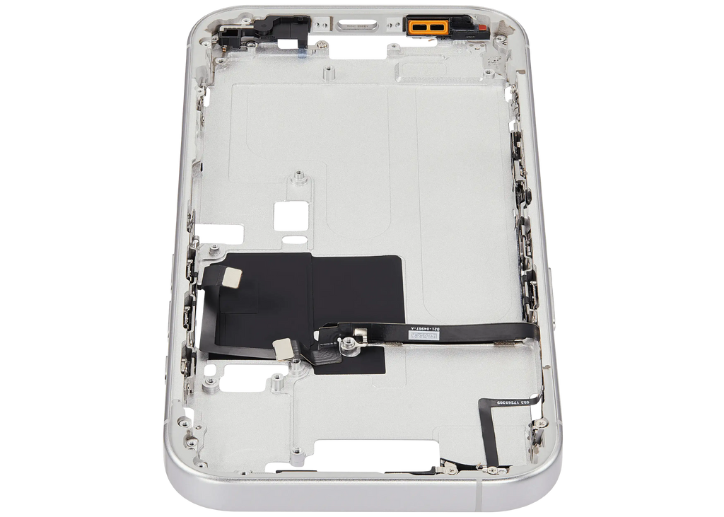 Midframe/Rahmen mit Power And Volume Button für iPhone 16 Pro (EU / Global Version) (Aftermarket Plus) (Weiß Titanium)