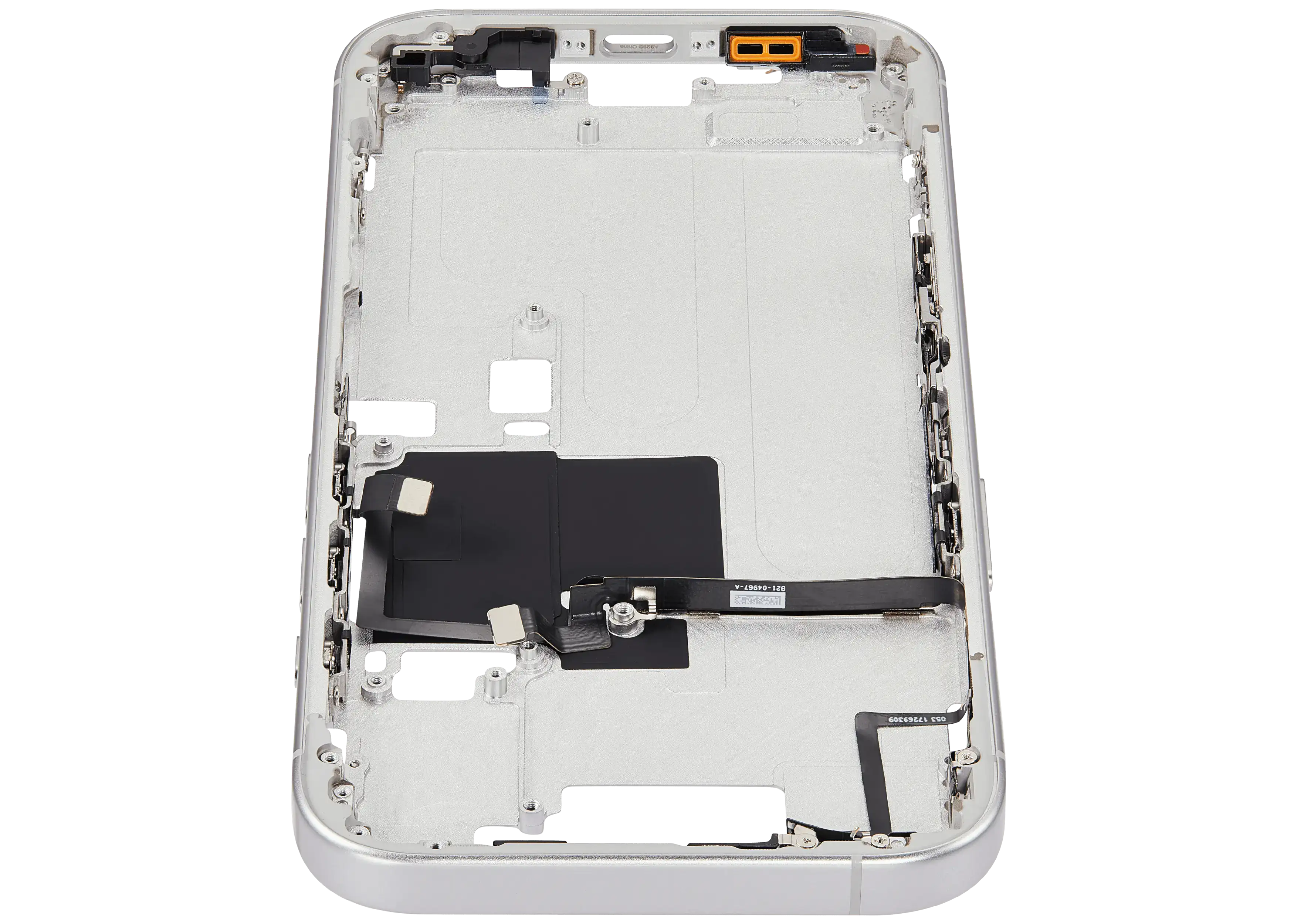 Midframe/Rahmen mit Power And Volume Button für iPhone 16 Pro (EU / Global Version) (Aftermarket Plus) (Weiß Titanium)