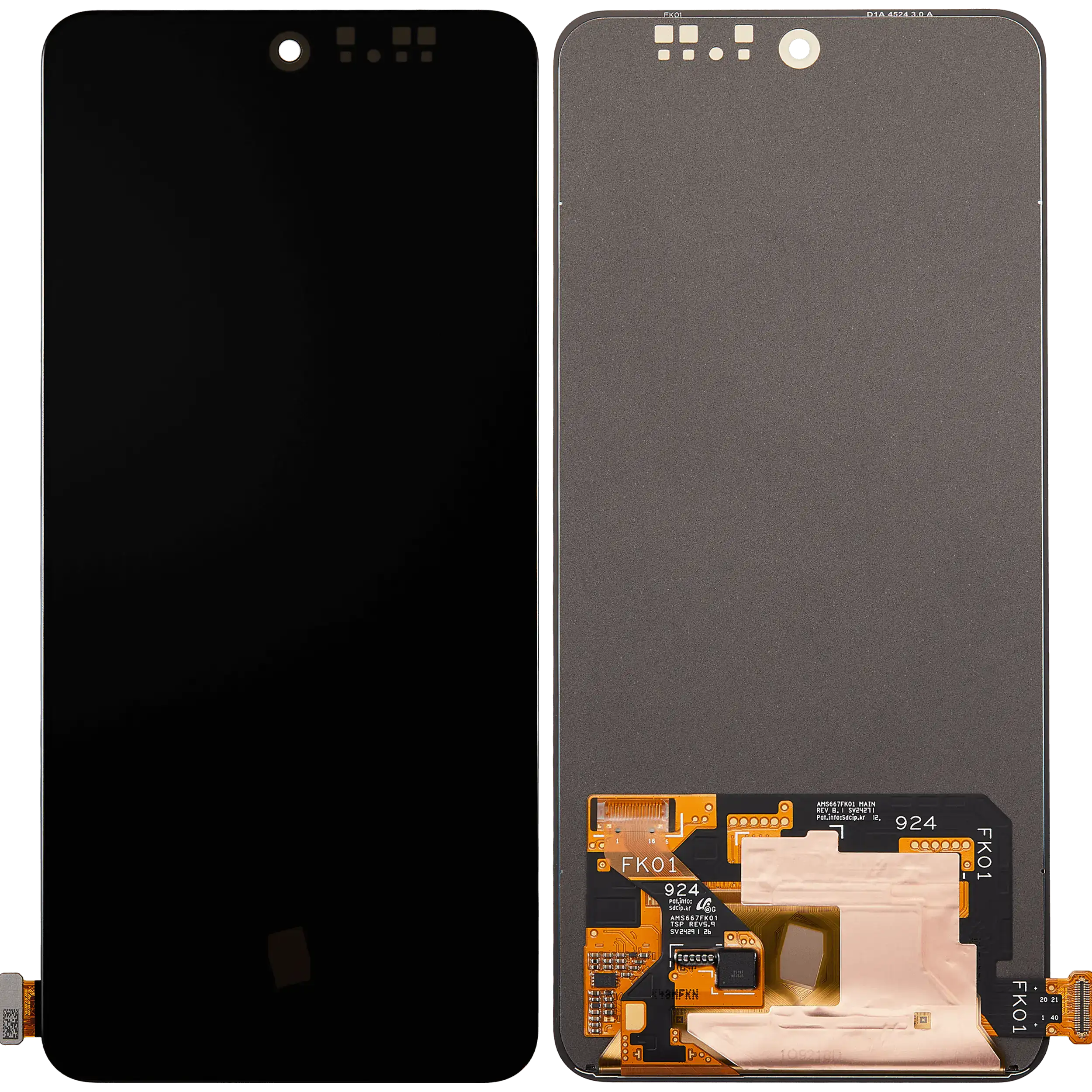 OLED-Display ohne Rahmen Compatible für Vivo S18e / Y200 5 G / Y200 E/ T3/ Y100 4G/ V40 SE 5G / V30 lite 5G / V30 lite 4G / V30 SE (Refurbished) (Alle Farben)