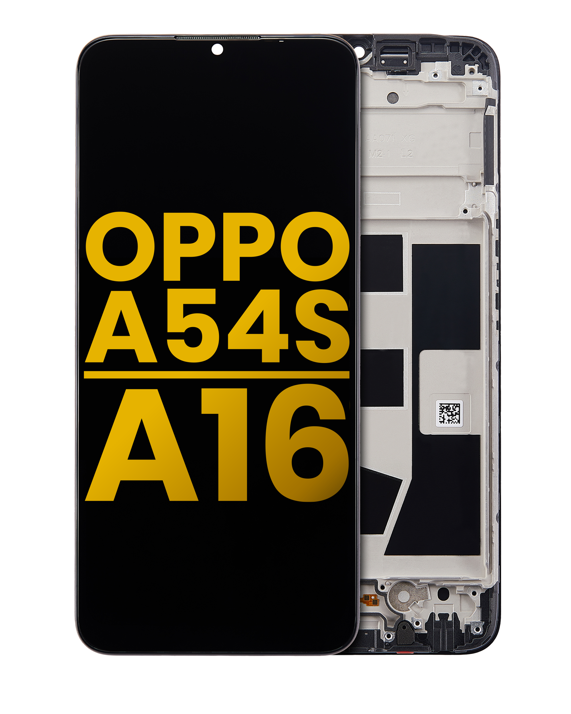 LCD Display with Frame for OPPO A54s / A16 (Refurbished) (All Colors)