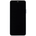 LCD-Display mit Rahmen für Honor X8A / X50i / 90 Lite ((Aftermarket Plus) (Titanium Silber)