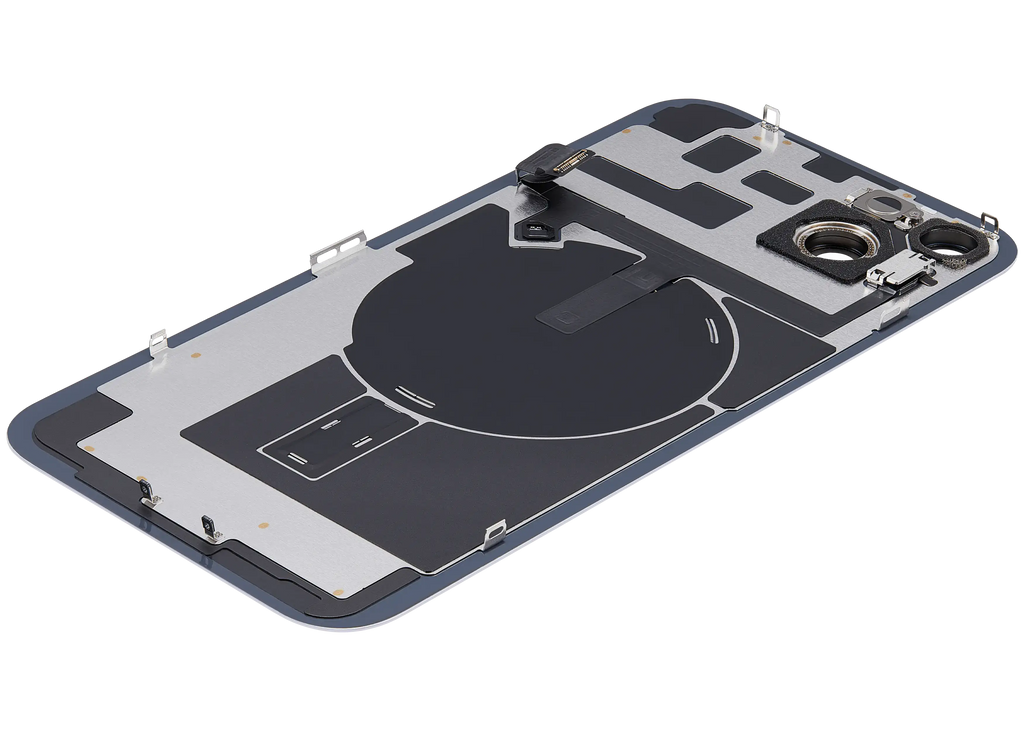 Backcover mit MagSafe Magnet & NFC & Blitz-Flexkabel für iPhone 14 Plus (gebrauchter OEM-Ausbau, Qualität A) (Lila)