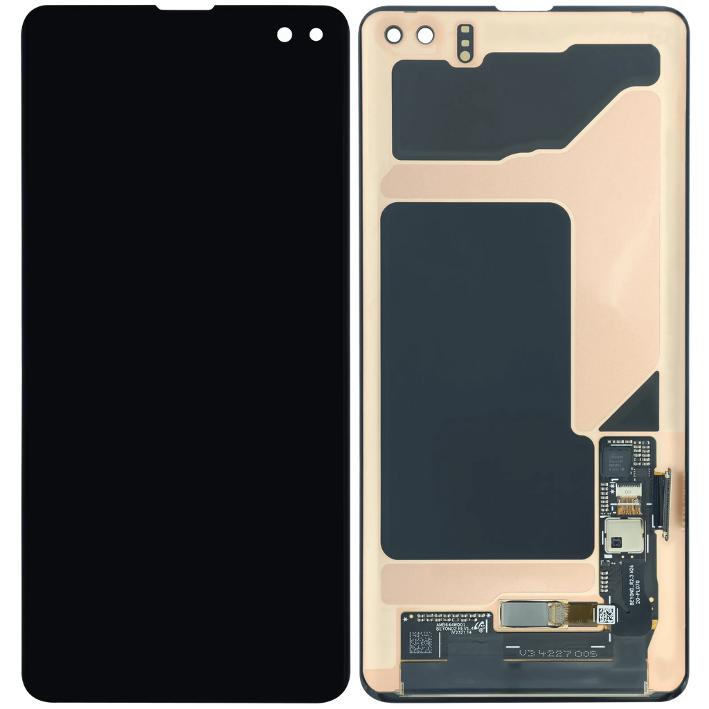 OLED-Display ohne Rahmen für Samsung Galaxy S10 Plus (Service Pack) (Prism Black)