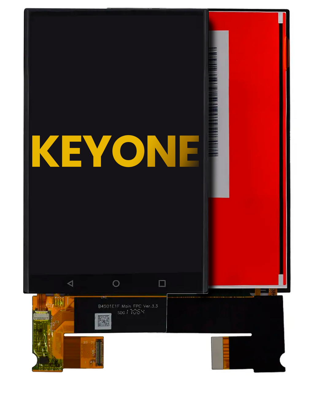 LCD-Display ohne Rahmen für BlackBerry KEYone (Refurbished) (Schwarz)