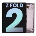 Inner OLED Display with Frame for Samsung Galaxy Z Fold 2 5G (US & International) (Service Pack) Mystic Bronze