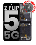 Inner OLED-Display mit Rahmen für Samsung Galaxy Z Flip 5 5G (US & International) (gebrauchter OEM-Ausbau, Qualität B/C) (Graphite)