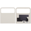 Top OLED Backcover Glass für Motorola Razr / Razr 40 (XT2323 / 2023) (Premium) (Vanilla Cream)