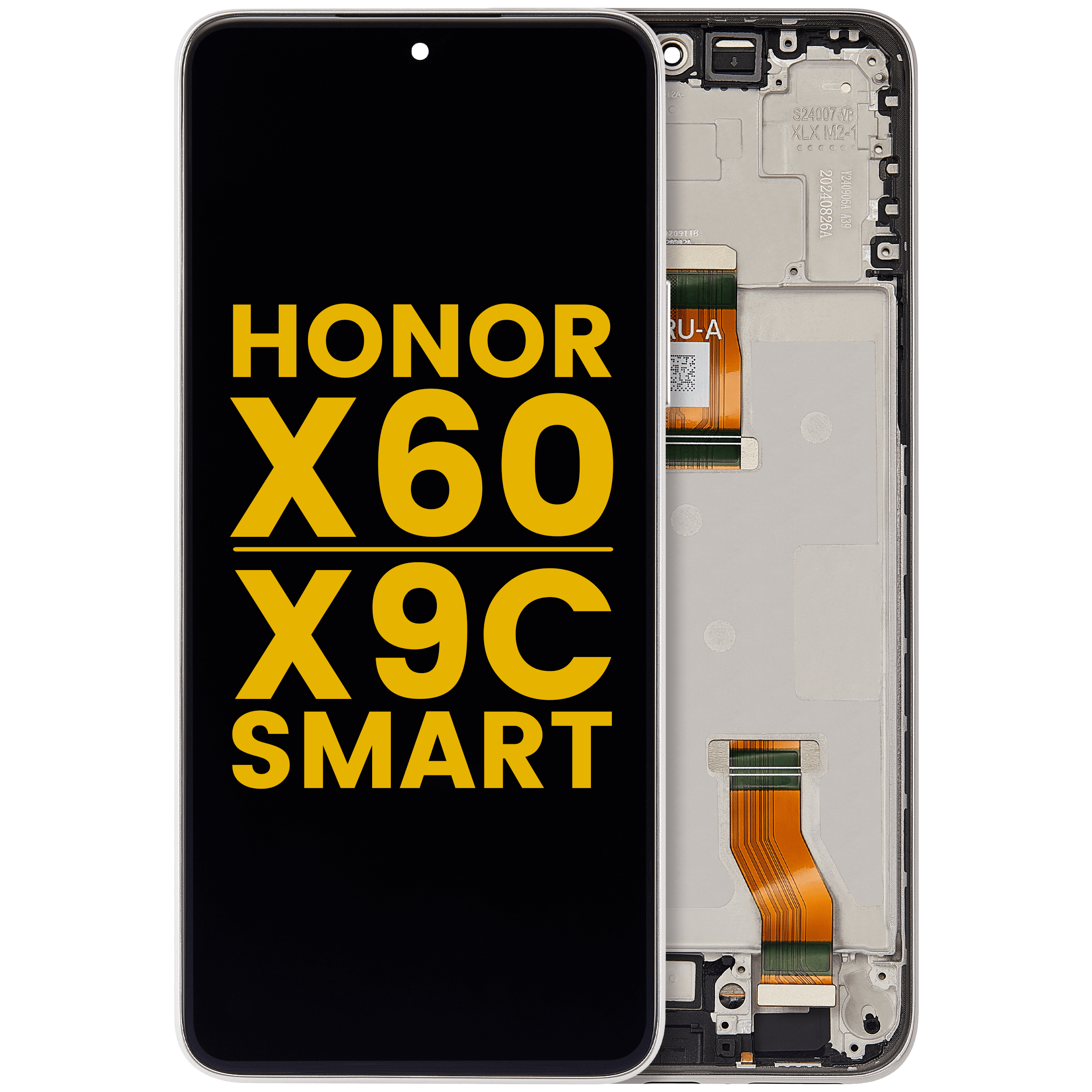 LCD-Display mit Rahmen für Honor X60 / X9c Smart (Refurbished) (Silber)