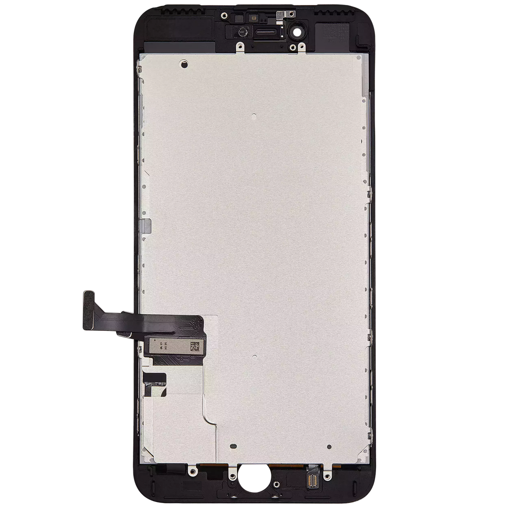 LCD-Display mit Stahlplatte für iPhone 7 Plus (Aftermarket: AQ7) (Schwarz)