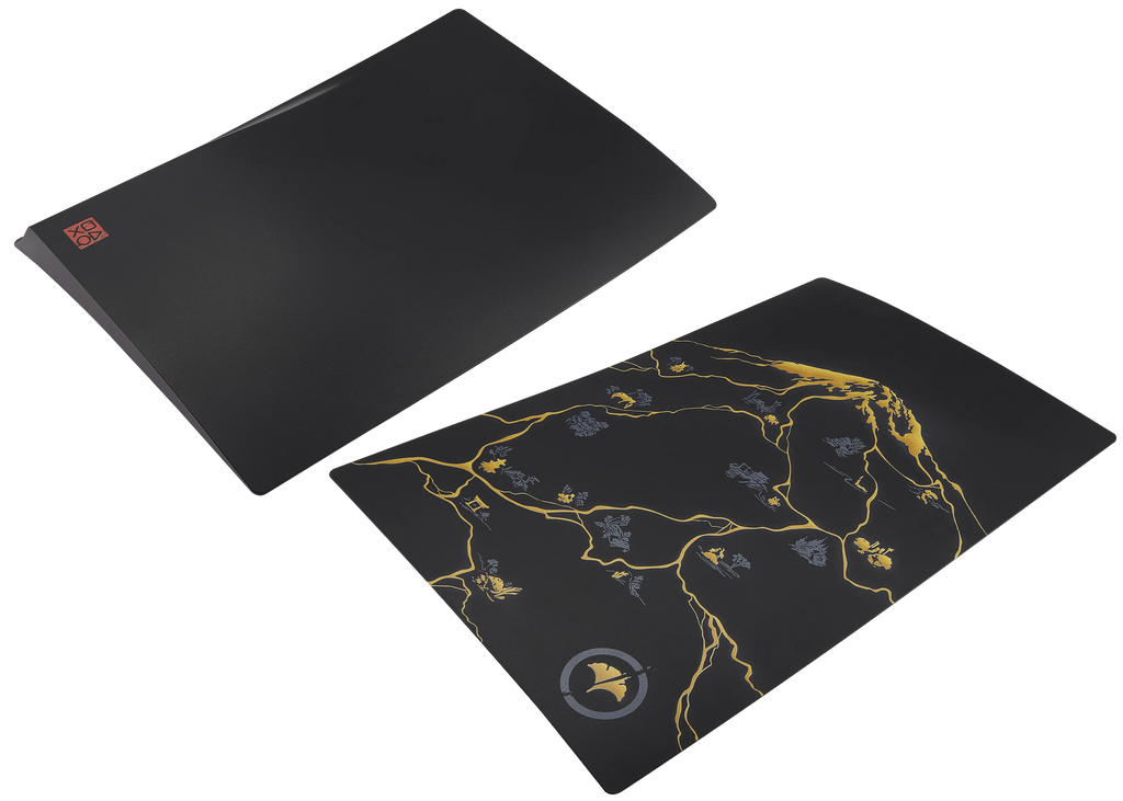 Faceplate Cover (Top & Bottom) für PlayStation 5 (1000 / 1100 / 1200) (Ghost Of Yotei) (Golden Black)