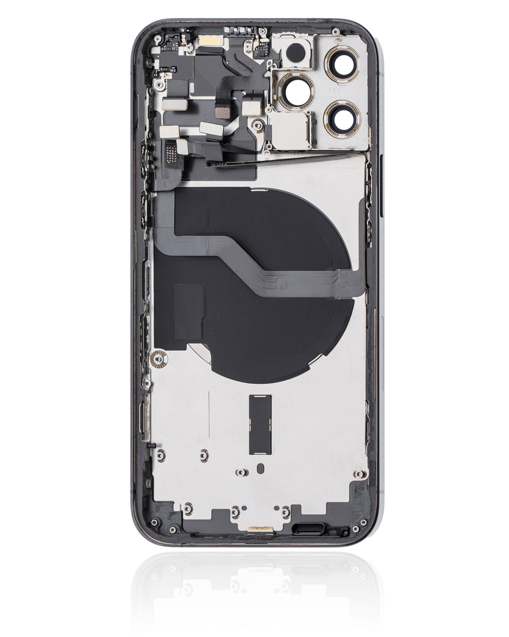 Backcover/Rahmen mit Small Parts für iPhone 12 Pro (EU / Global Version) (gebrauchter OEM-Ausbau, Qualität C) (Pacific Blau)