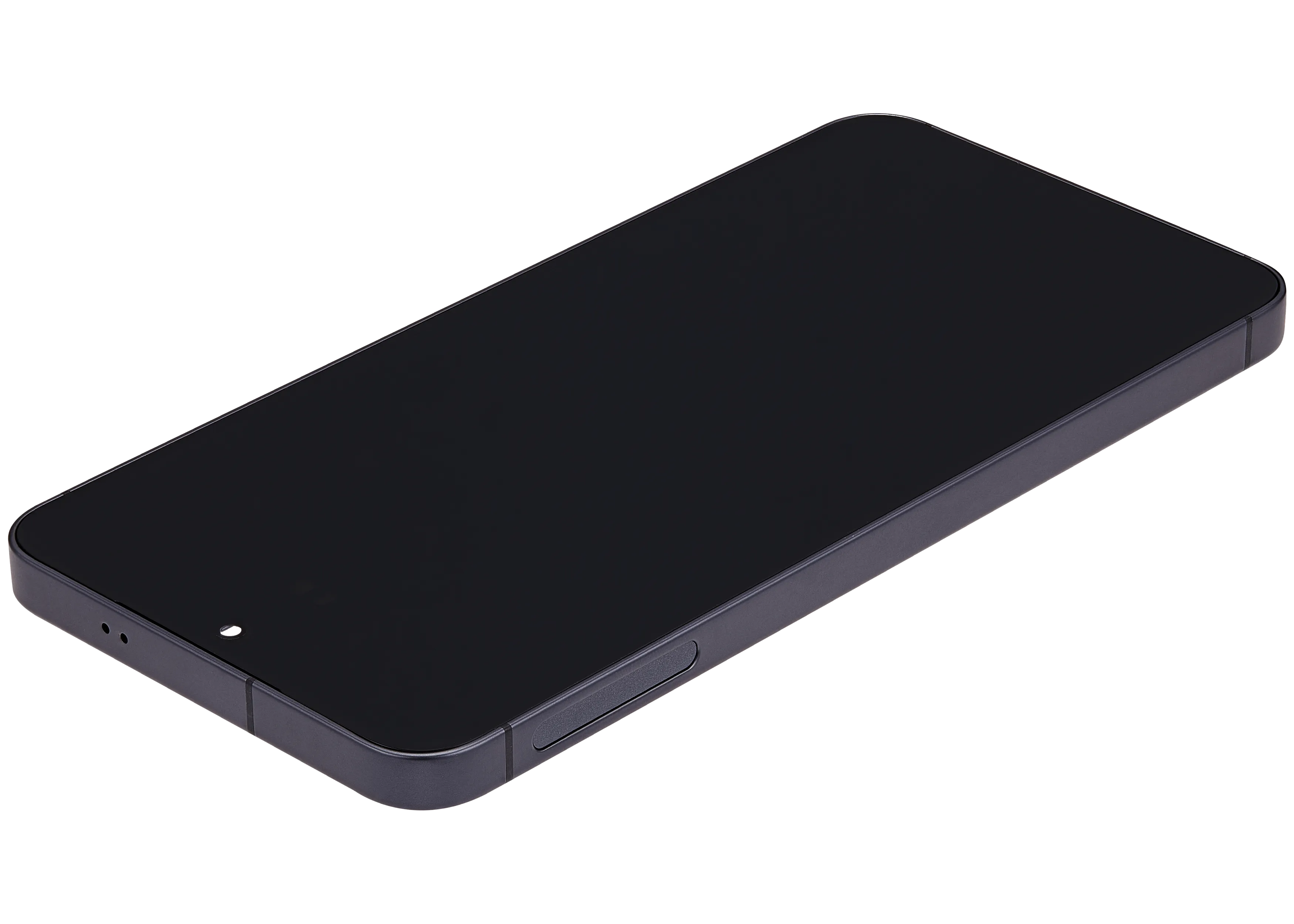 OLED-Display mit Rahmen für Samsung Galaxy S25 5G (US & International) (Aftermarket Plus) (Blau Schwarz)