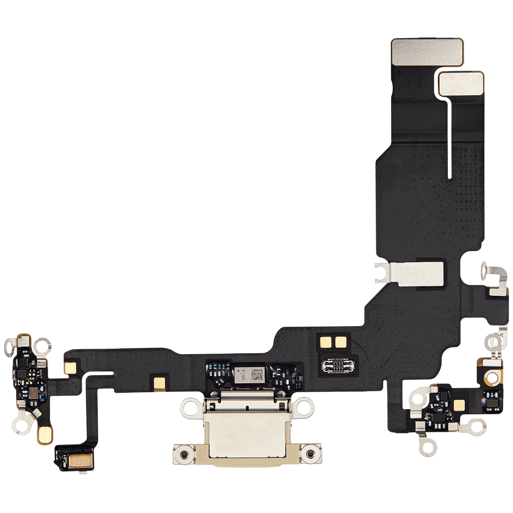 Ladebuchse-Flexkabel für iPhone 15 (OEM-Pull, gebraucht, Gelb)