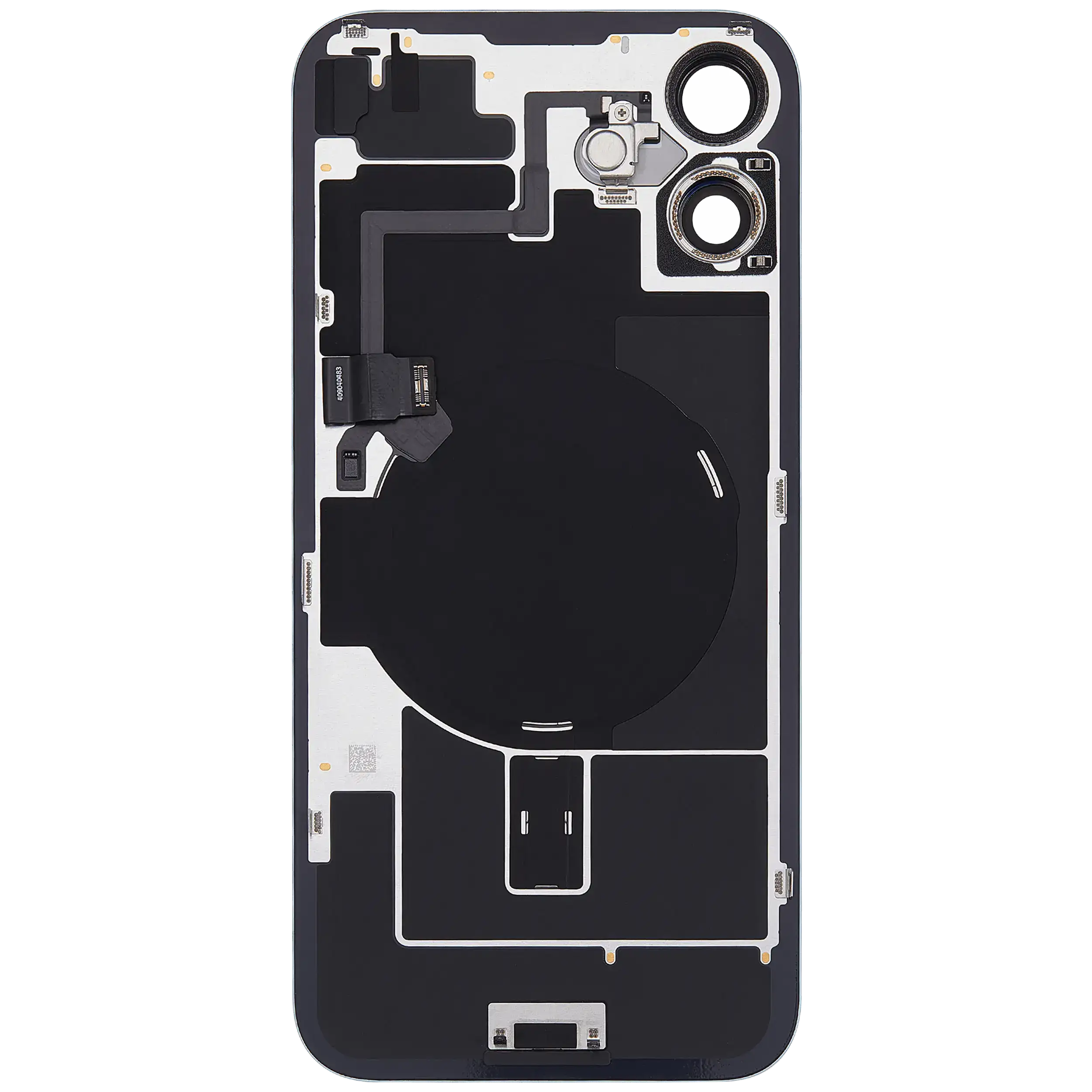 Backcover mit MagSafe Magnet & NFC & Blitz-Flexkabel für iPhone 16 Plus (gebrauchter OEM-Ausbau, Qualität C) (Teal)