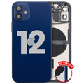 Backcover/Rahmen mit Small Parts für iPhone 12 (US-Version) (gebrauchter OEM-Ausbau, Qualität B) (Blau)