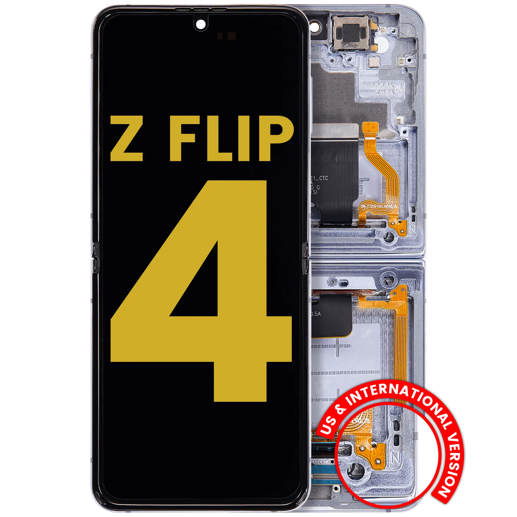 Samsung Galaxy Z Flip 4 5G OLED Modul mit Rahmen Refurbished Blau