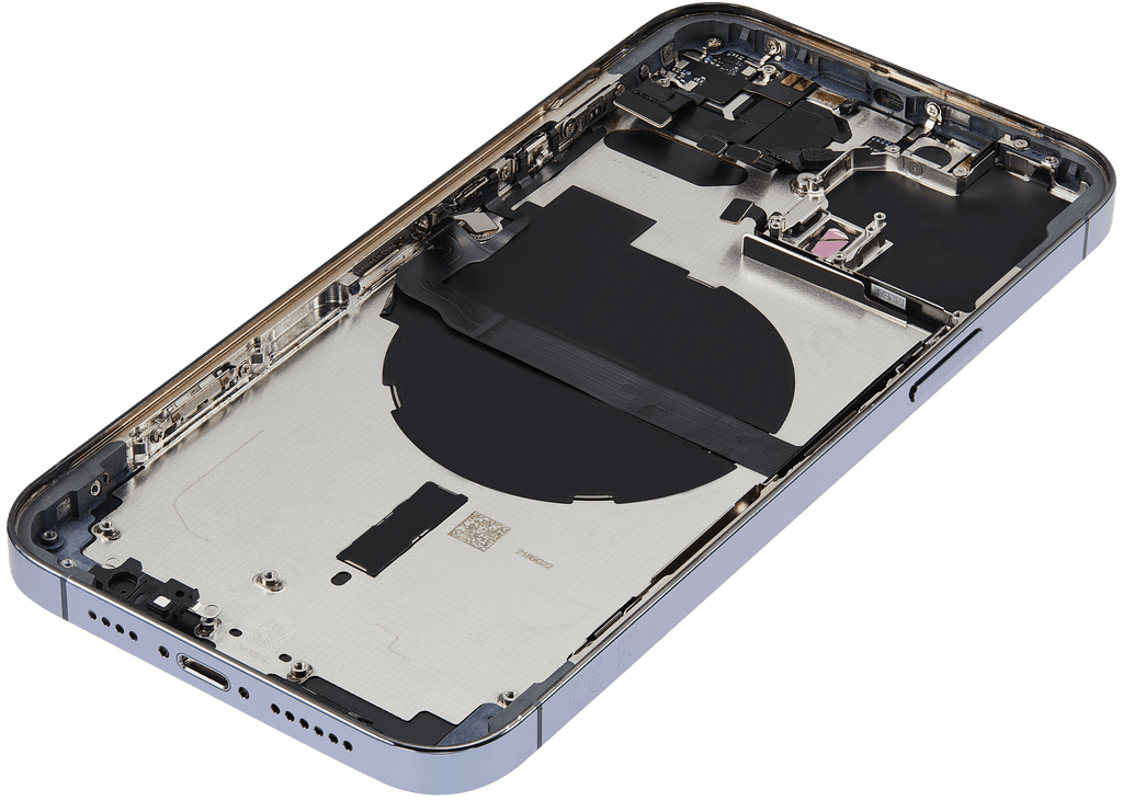 Backcover/Rahmen mit Small Parts für iPhone 13 Pro Max (EU / Global Version) (gebrauchter OEM-Ausbau, Qualität B) (Sierra Blau)