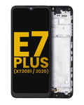 LCD mit Rahmen für Motorola Moto E7 Plus (Refurbished) (Alle Farben)