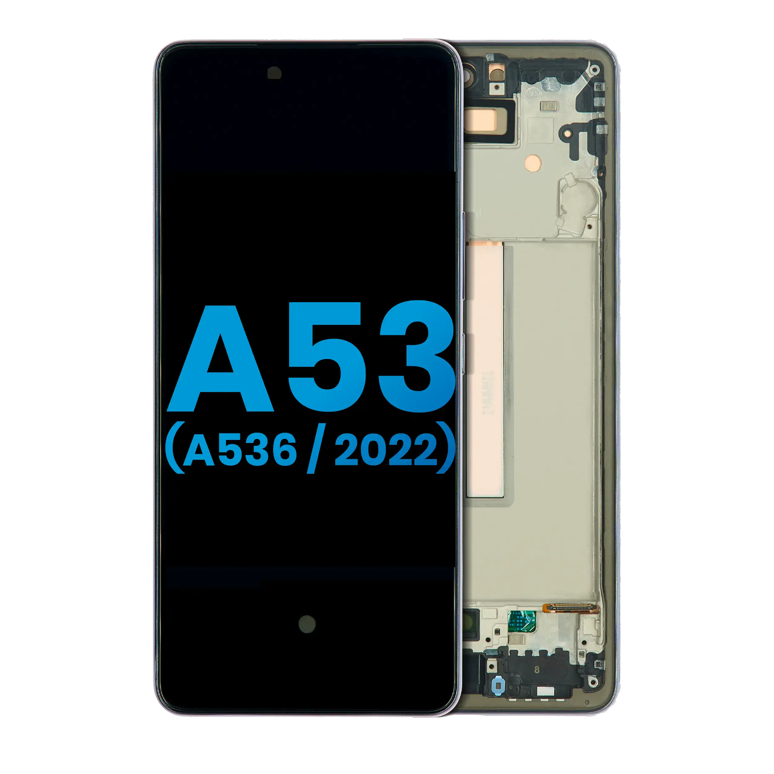 Samsung Galaxy A53 5G Display mit Rahmen Schwarz Aftermarket o. Fingerabdruck