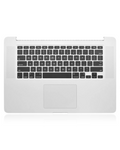 Top Case mit Keyboard (ISO UK) and Trackpad für MacBook Pro 15" A1398 (2015) (gebrauchter OEM-Ausbau, Qualität B/C)