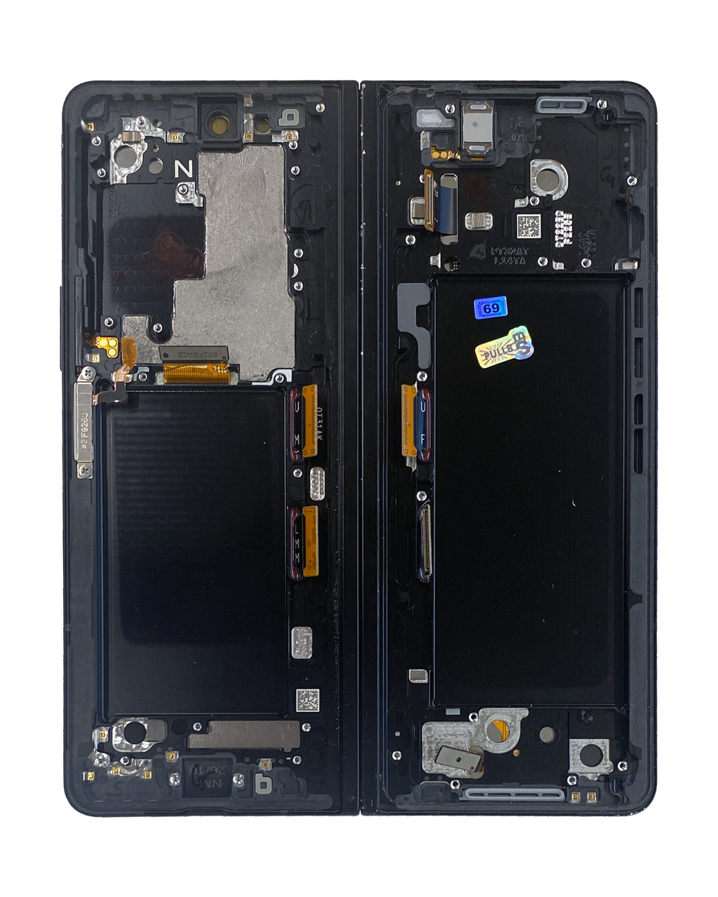 Inner OLED-Display mit Rahmen für Samsung Galaxy Z Fold 3 5G (US & International) (Blemish: Qualität B) (Phantom Black)